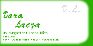 dora lacza business card